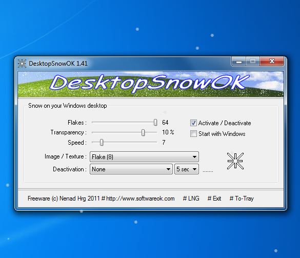 DesktopSnowOK 6.26 With Crack Latest 2024